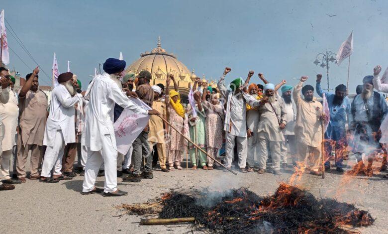 ਲੋਕ-ਵਿਰੋਧੀ ਬਿਜਲੀ ਸੋਧ ਬਿੱਲ 2022 ਨੂੰ ਦੇਸ਼ ਦੀ ਪਾਰਲੀਮੈਂਟ ਵਿੱਚ ਪਾਸ ਹੋਣ ਤੋਂ ਰੁਕਵਾਉਣ ਲਈ ਮੋਦੀ ਹਕੂਮਤ ਦੇ ਅਰਥੀ-ਫੂਕ ਮੁਜਾਹਰੇ