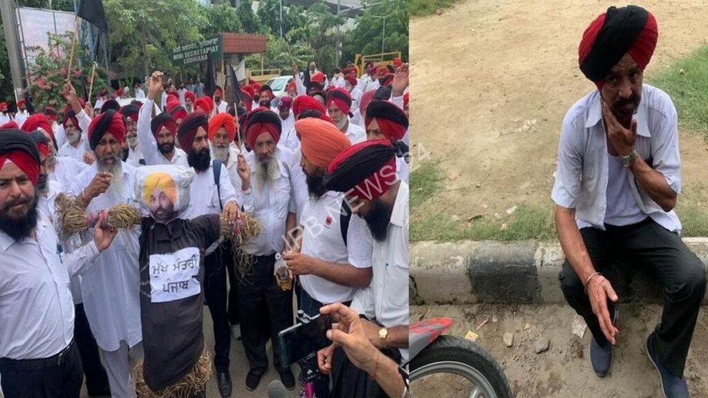 ਮੁੱਖ ਮੰਤਰੀ ਮਾਨ ਦਾ ਪੁਤਲਾ ਫੂਕਣ ਦੌਰਾਨ ਅੱਗ ਦੀ ਲਪੇਟ ‘ਚ ਆਉਣ ਕਾਰਨ ਇਕ ਸਾਬਕਾ ਫ਼ੌਜੀ ਝੁਲਸਿਆ, ਵੱਡਾ ਹਾਦਸਾ ਟਲਿਆ