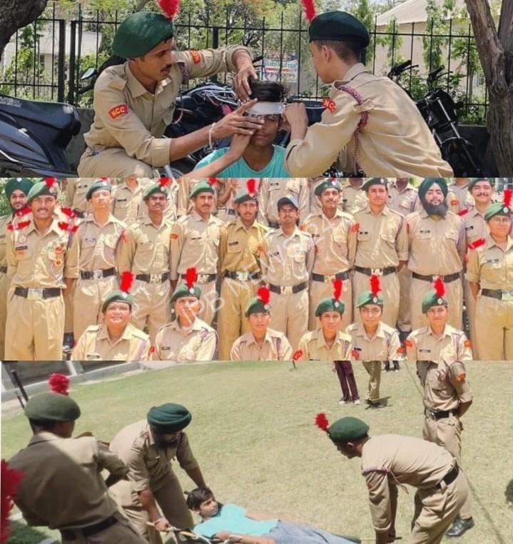 सरकारी आईटीआई मेहर चंद जालंधर में एनसीसी कैडेट्स ने किया मॉक ड्रिल अभ्यास - NCC cadets conducted mock drill at government ITI mehar chand jalandhar